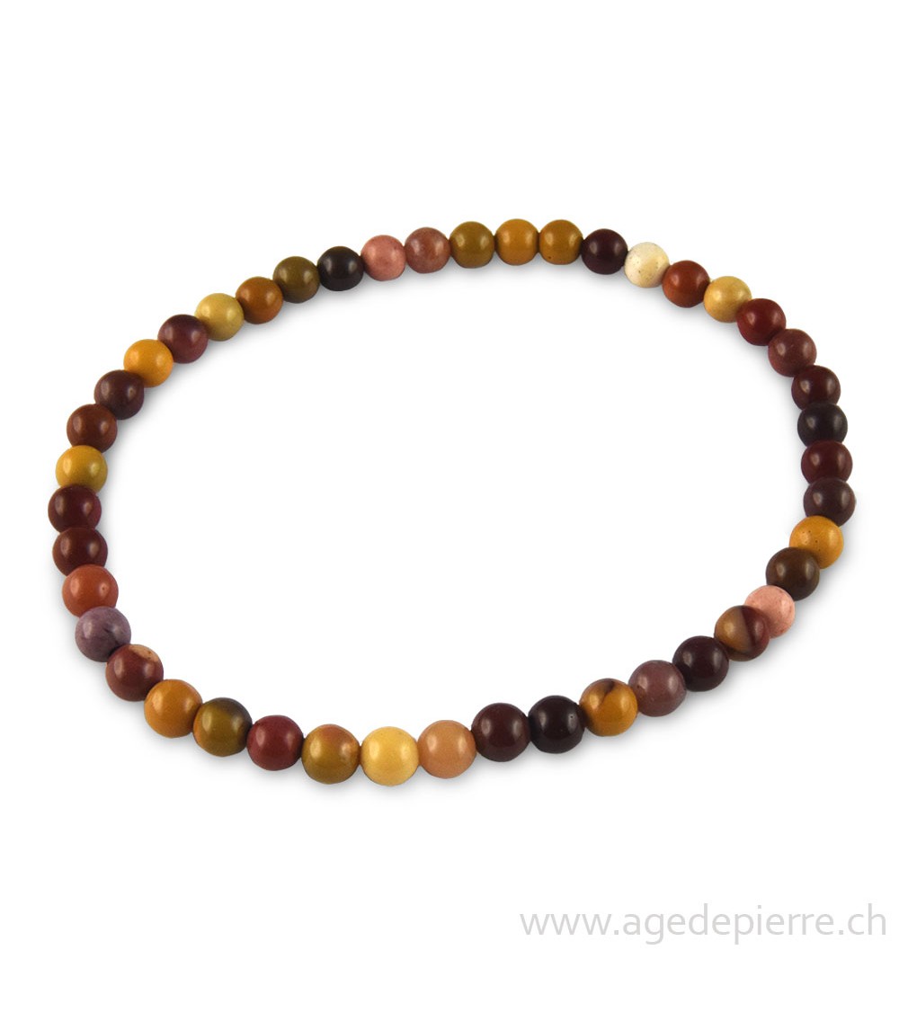 Mookaïte bracelet avec perles de 4mm
