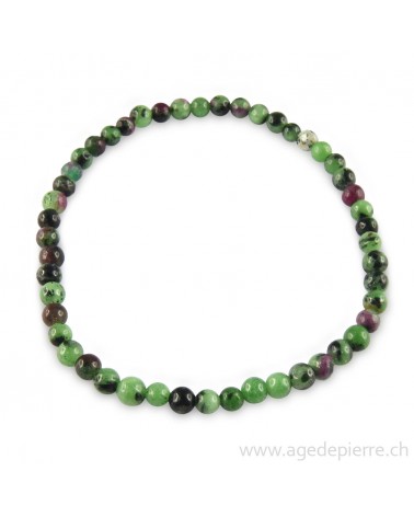 Rubis zoïsite bracelet  l'Âge de pierre Vevey
