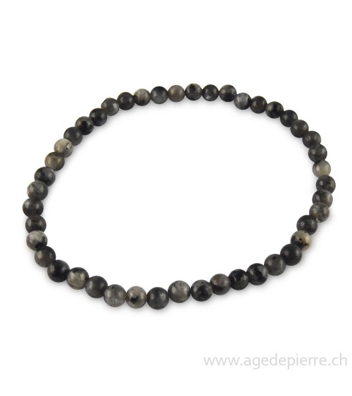 Larvikite bracelet avec perles de 4mm