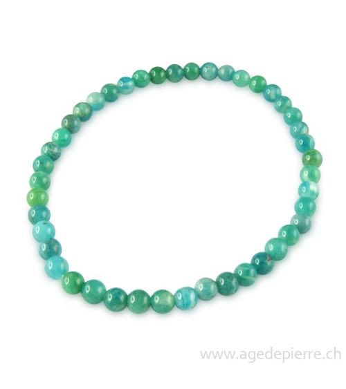 Amazonite bracelet avec perles de 4mm