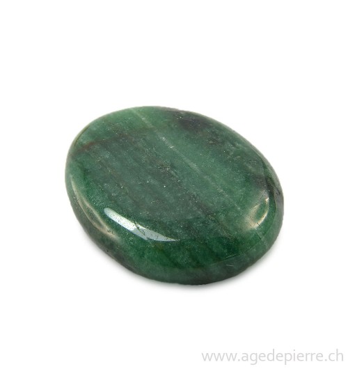 Aventurine verte galet plat