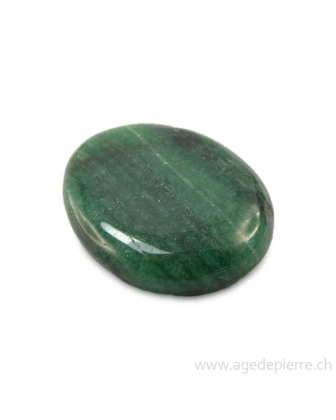 Aventurine verte galet plat