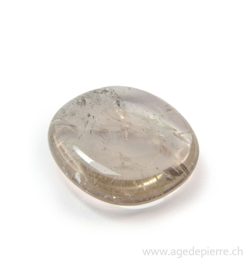 Galet de quartz fumé