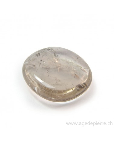 Galet de quartz fumé