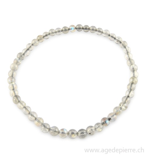 Labradorite bracelet avec perles de 4mm