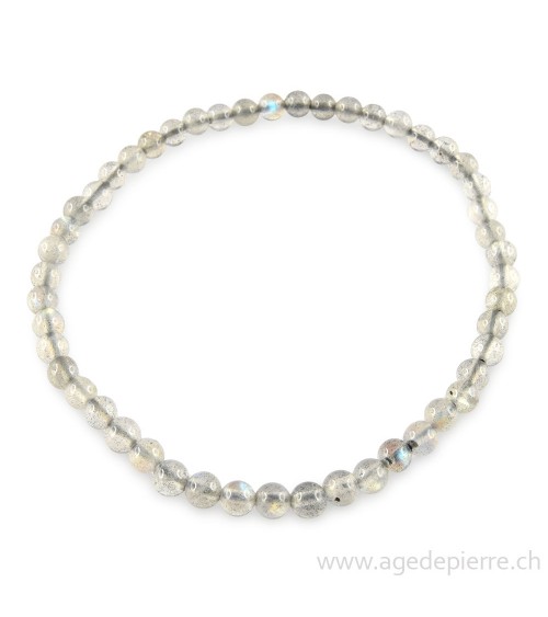 Labradorite bracelet avec perles de 4mm