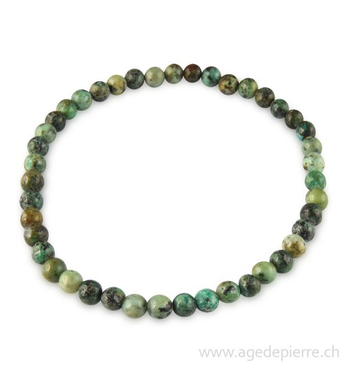 Turquoise du Tibet bracelet avec perles de 4mm