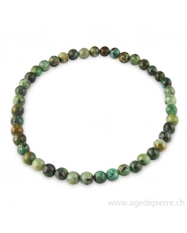 Turquoise du Tibet bracelet avec perles de 4mm