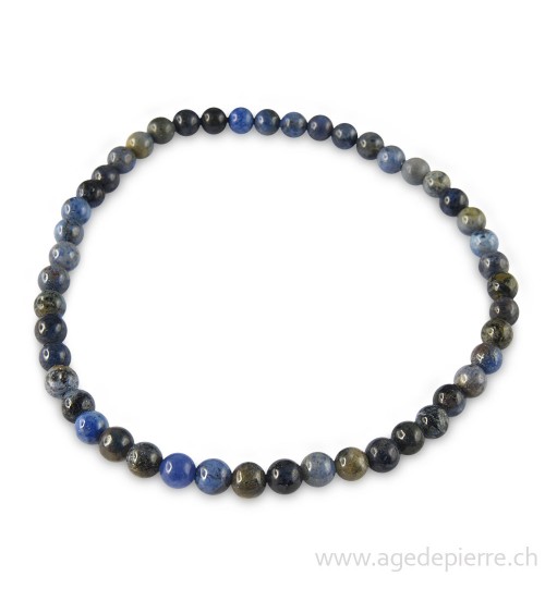 Dumortiérite bracelet avec perles de 4mm