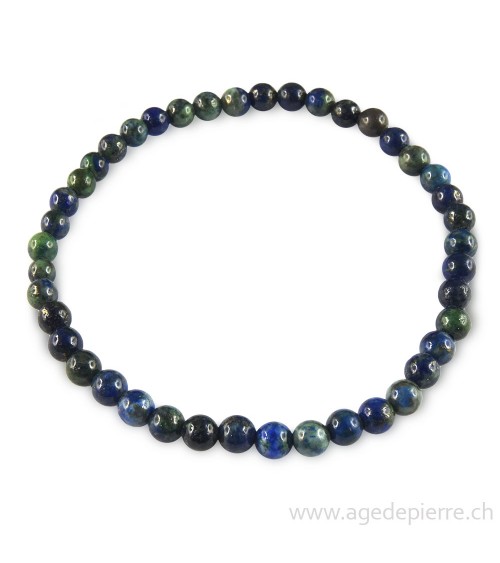 Bracelet en azurite avec perles de 4mm