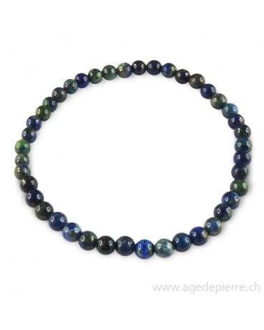 Bracelet en azurite avec perles de 4mm