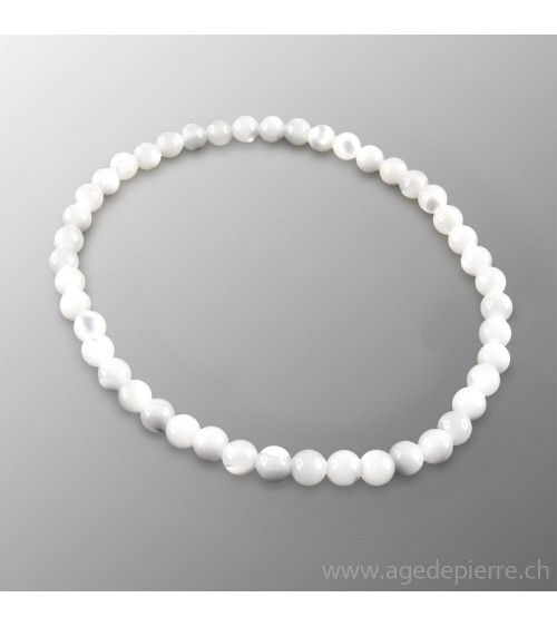 Nacre bracelet avec perles de 4mm