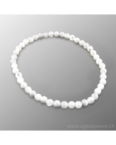 Nacre bracelet avec perles de 4mm