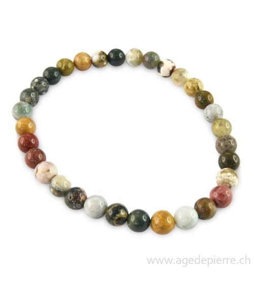 Jaspe orbiculaire bracelet