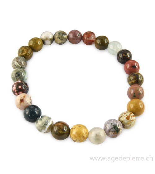 Jaspe orbiculaire bracelet
