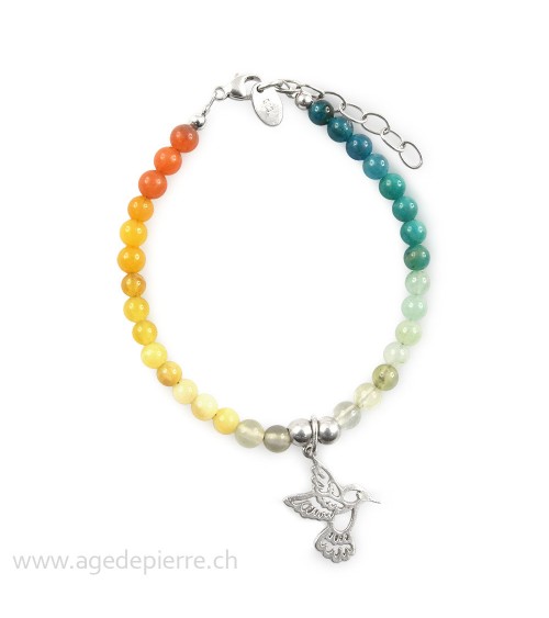 bracelet colibri pierre