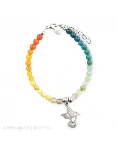bracelet colibri pierre