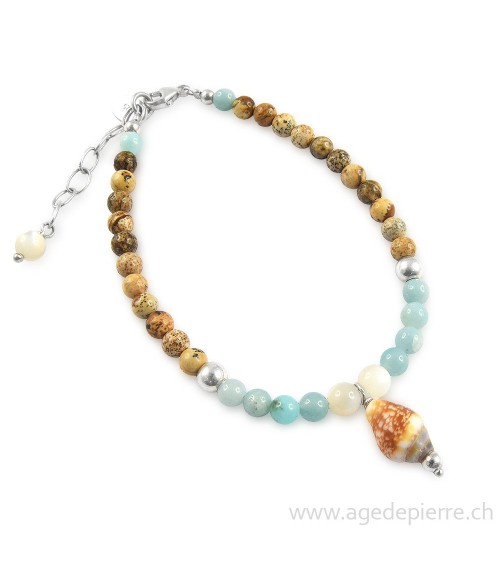 bracelet avec amazonite