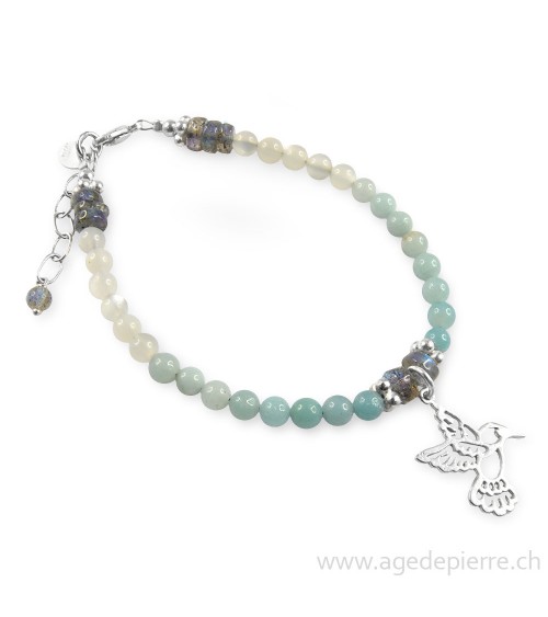 bracelet avec amazonite