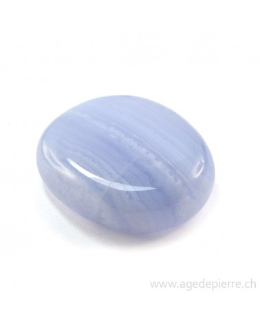 agate blue lace galet l'Âge de pierre Vevey