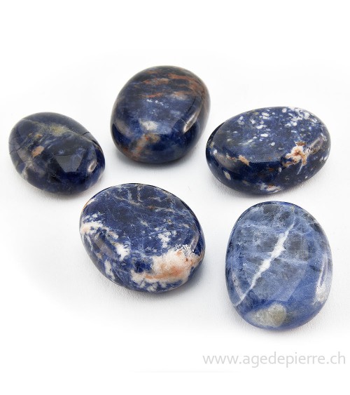 Sodalite galet l'âge de pierre Vevey