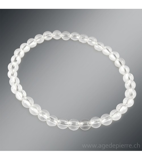 Cristal de roche bracelet avec perles de 4,6,8,10mm