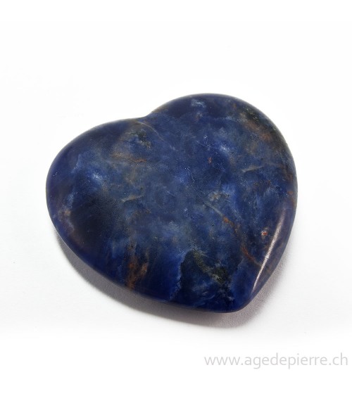 Coeur en sodalite l'âge de pierre vevey