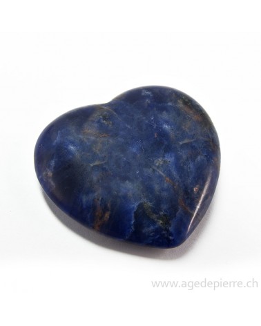Coeur en sodalite l'âge de pierre vevey