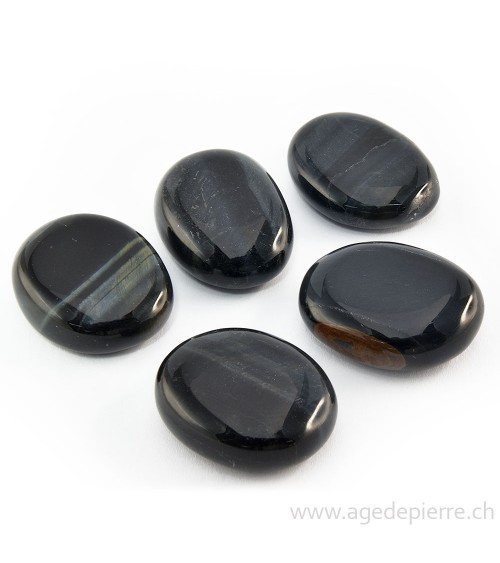 Oeil de faucon petit galet plat