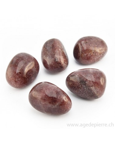 Aventurine rouge galet rond
