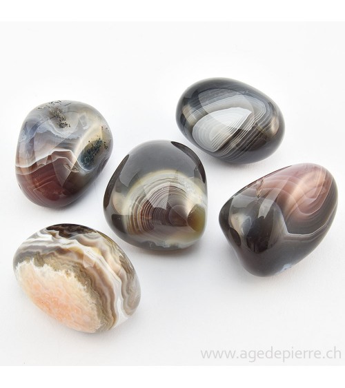 Agate du Botswana galet
