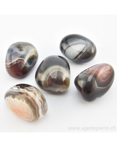 Agate du Botswana galet