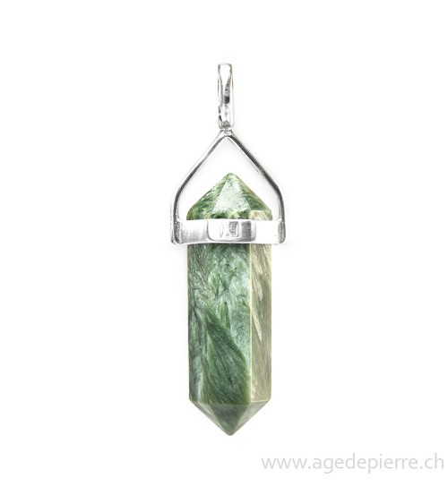Séraphinite pendentif l'Âge de pierre Vevey