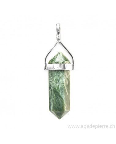 Séraphinite pendentif l'Âge de pierre Vevey