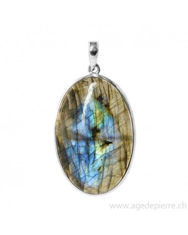 Pendentif labradorite avec argent 925