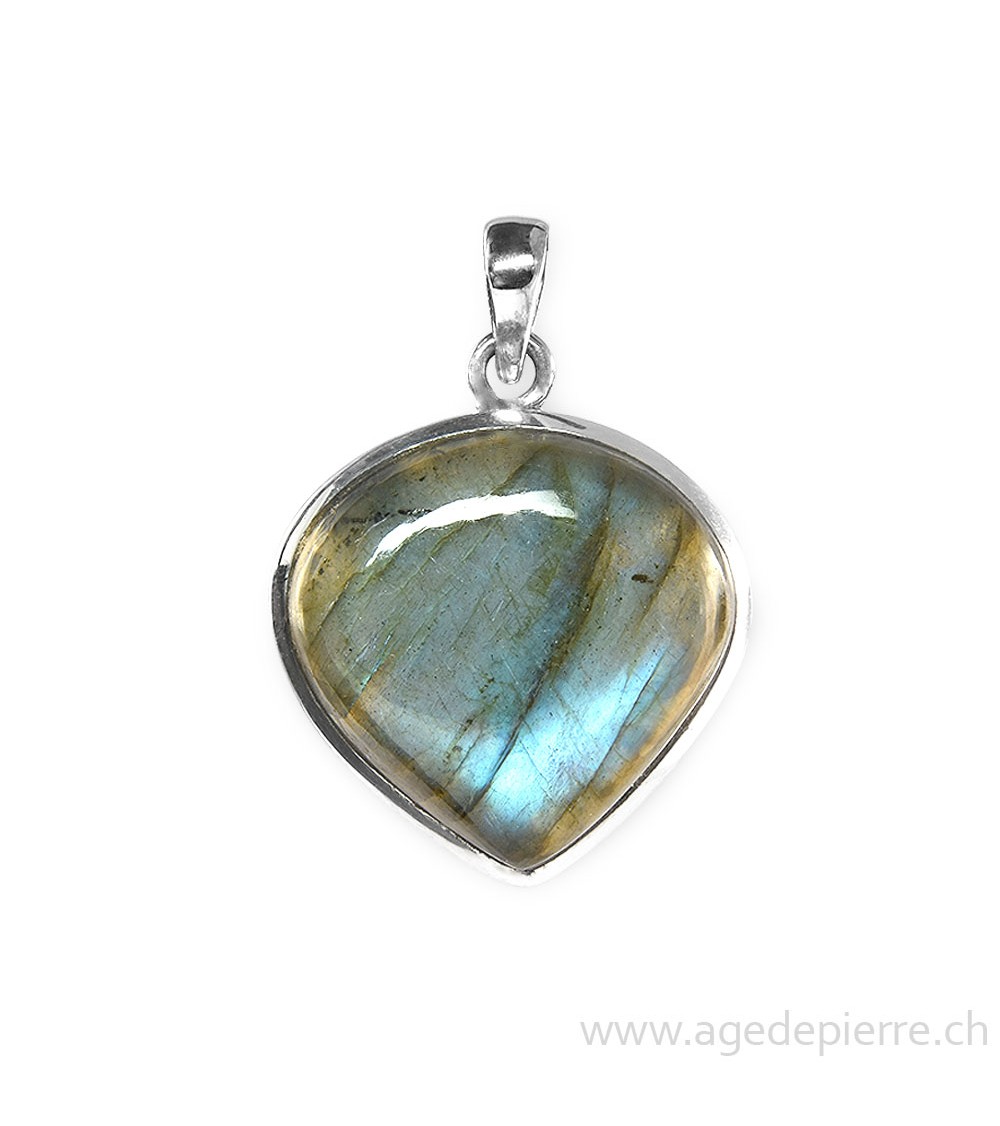 Pendentif labradorite avec argent 925