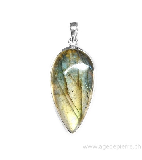 Pendentif labradorite avec argent 925