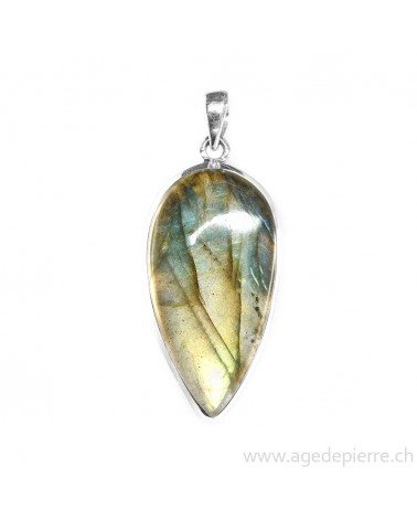 Pendentif labradorite avec argent 925