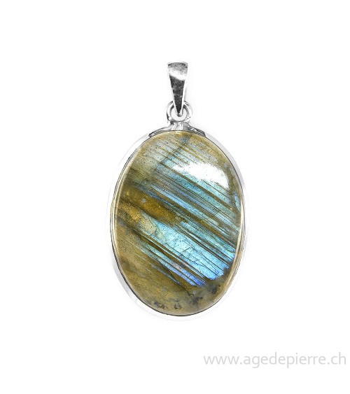 Pendentif labradorite avec argent 925