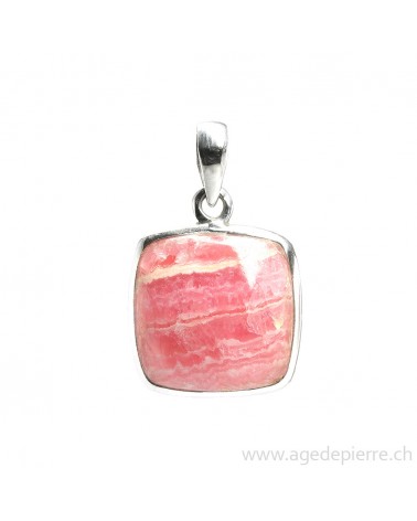 Pendentif en argent 925 avec rhodocrosite
