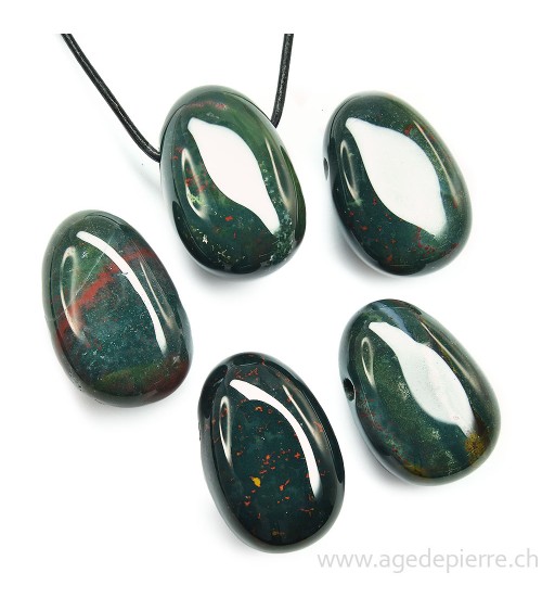Jaspe sanguin pendentif