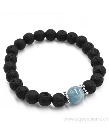 bracelet avec aigue marine
