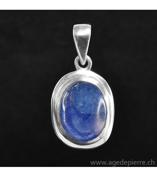 Pendentif tanzanite et argent 925 l'âge de pierre vevey