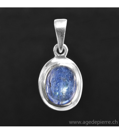 Pendentif tanzanite et argent 925 l'âge de pierre vevey