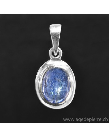 Pendentif tanzanite et argent 925 l'âge de pierre vevey