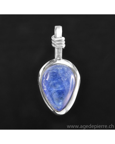Pendentif tanzanite et argent 925 l'âge de pierre vevey