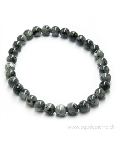 Larvikite bracelet avec perles de 6mm