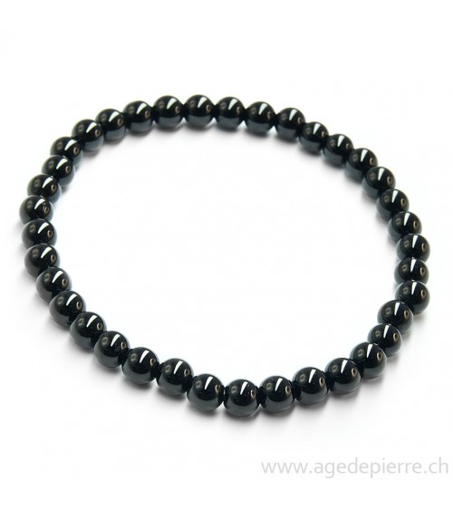 Tourmaline noire bracelet avec perles de 6mm