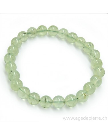Préhnite bracelet avec perles de 8mm