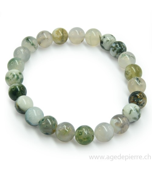 Agate arborisée bracelet l'Âge de pierre Vevey